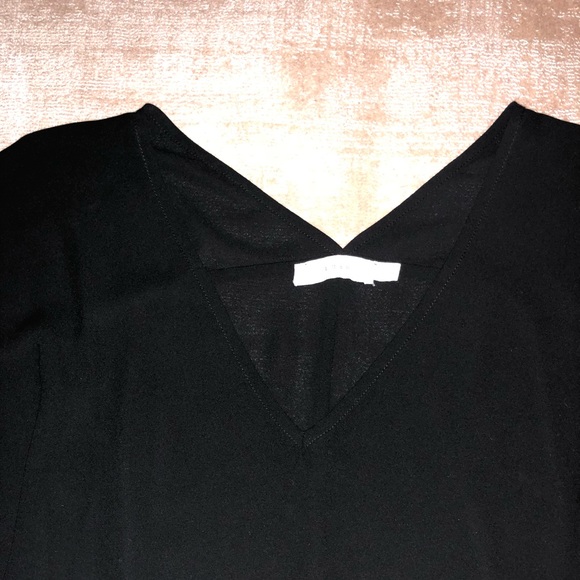 LUSH Black Blouse v -neck from Nordstrom - Picture 2 of 4